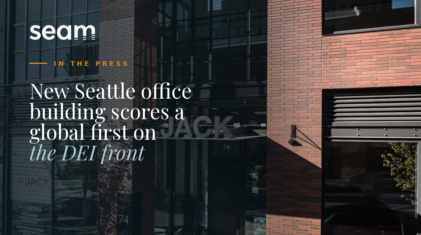 New Seattle office building scores a global first on DEI